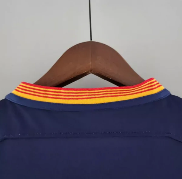 Barcelona Home 2015 - 2016 Solid Retro Jersey - L