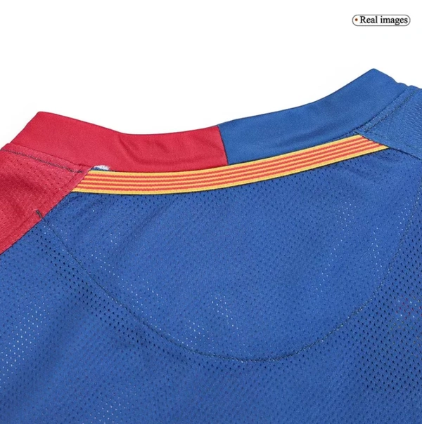 Barcelona Retro Jersey Home Long Sleeve Soccer Shirt 2008/09 - S