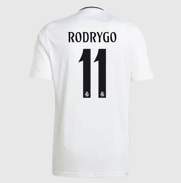 Rodrygo #11 Madrid Soccer Jersey Home Custom 2024/25 - L