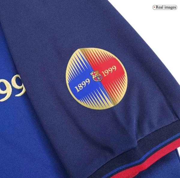Barcelona Retro Jersey Home Soccer Shirt 1999/00 - S