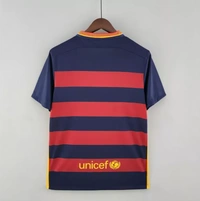 Barcelona Home 2015 - 2016 Solid Retro Jersey - XL