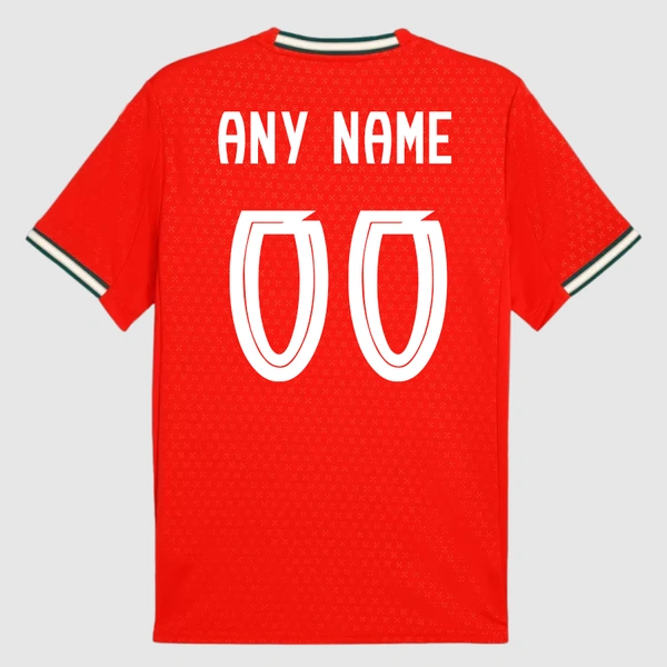Customized Portugal Home Solid Jersey 25-26 - M