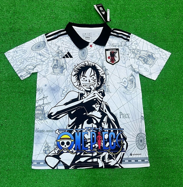 Japan x One Piece Monkey D. Luffy Solid Soccer Jersey 24-25 - XL