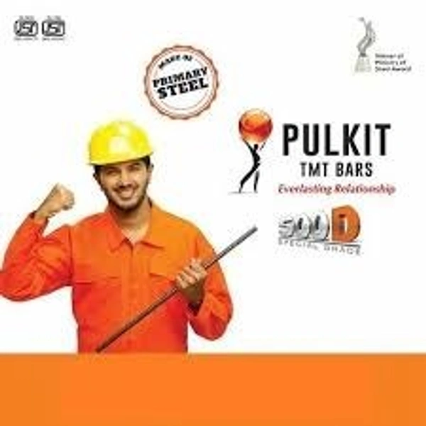 PULKIT TMT ROD 8mm - 8mm, Gray, 550