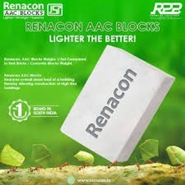 REANACON AAC BLOCKS 4'' - 24*8*4, White