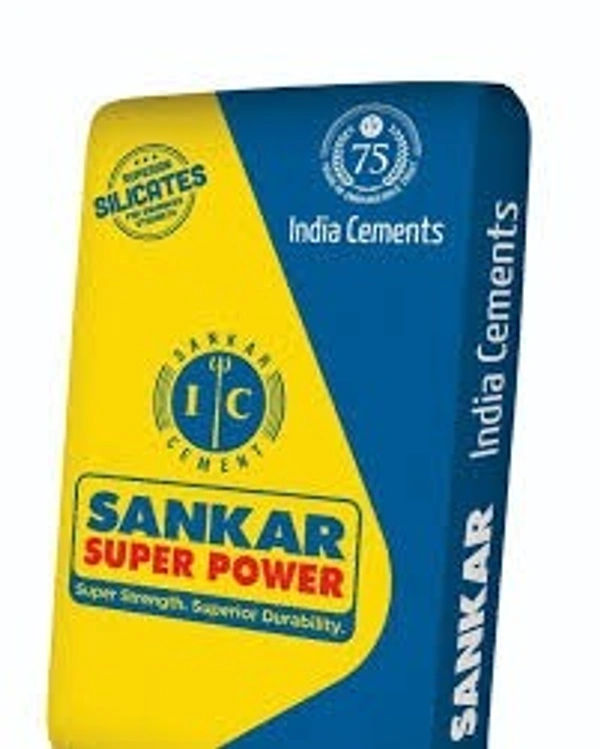 India Cement Sankar Super Power - 50kg, Gray, OPC