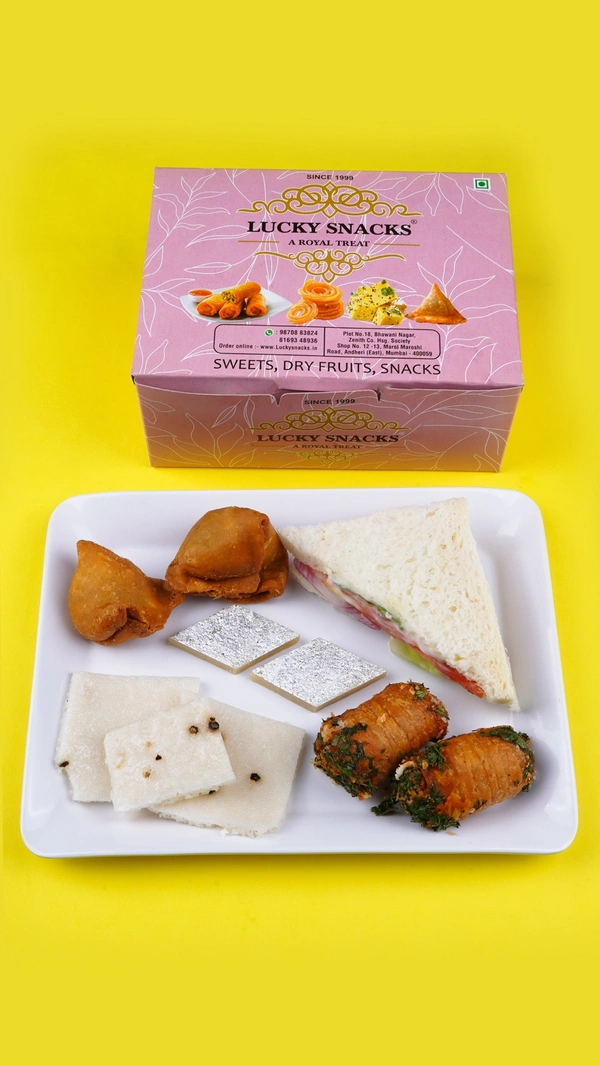SNACKS BOX WITH KAJU KATRI