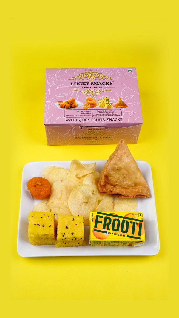 SNACKS BOX WITH MOTICHOOR LADOO