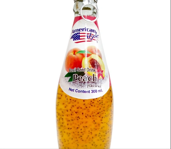 AMERICAN DELIGHT BASIL SEED DRINK PEACH FLAVOUR