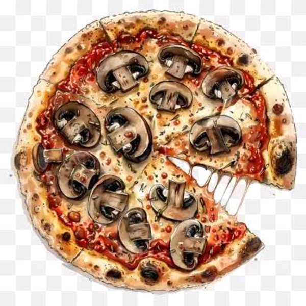 Mushroom 🍄 Pizza 🍕