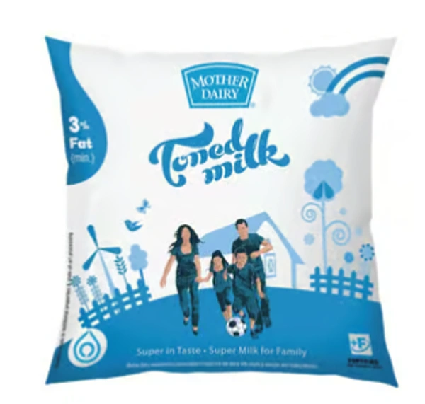 Mother Dairy Toned Fresh Milk- 500 ml