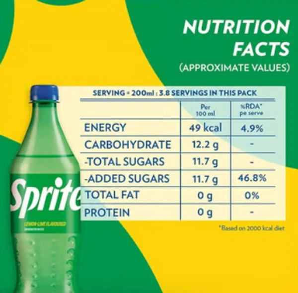 Sprite Lime Flavored Soft Drink 750 ml