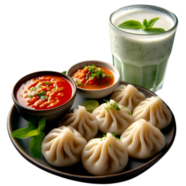 Non Veg Momos - half plate