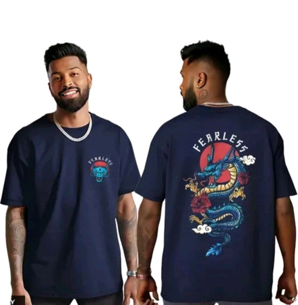 Navy Oversized T Shirt For Men/ Over Size T Shirt