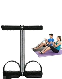 Jain Gym Tummy Trimmer Single Spring Ab Exerciser Fat Burner for Men & Women Ab Exerciser - Black, Free Size