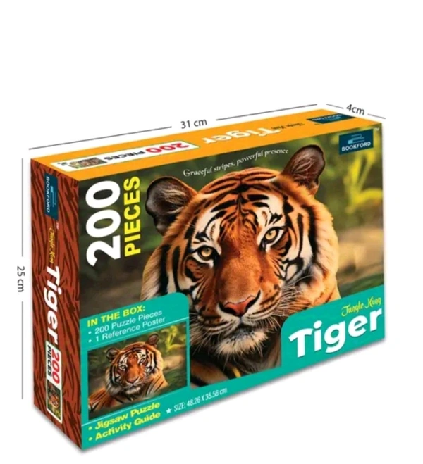 Jain Toys Jungle King 'Tiger' | kids games | puzzle for kids 3+ years | children's games | jigsaw puzzle for kids - Free Size