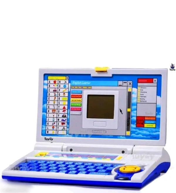 Jain Toys 20 Activities & Games Fun Laptop Notebook Computer Toy for Kids-Blue (Learner Laptop)  - Free Size