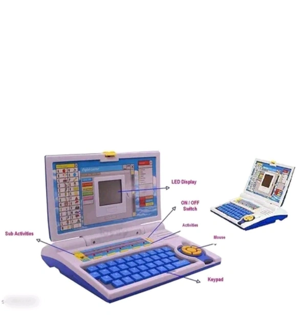 Jain Toys 20 Activities & Games Fun Laptop Notebook Computer Toy for Kids-Blue (Learner Laptop)  - Free Size