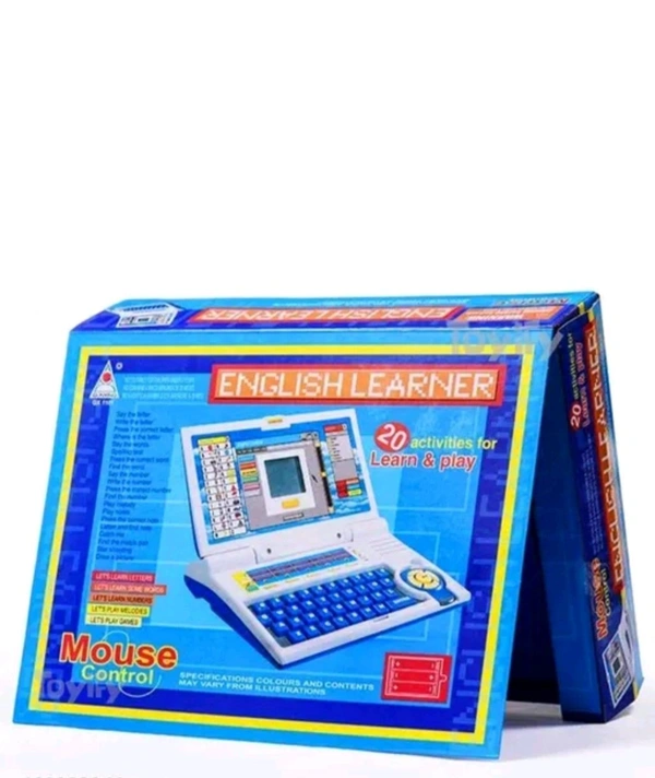 Jain Toys 20 Activities & Games Fun Laptop Notebook Computer Toy for Kids-Blue (Learner Laptop)  - Free Size