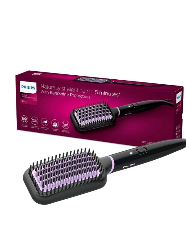 Jain Beauty Hair Straightener Brush - Japanese Laurel, Free Size