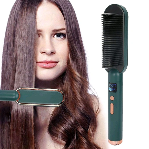 Jain Beauty Hair Straightener Brush - Japanese Laurel, Free Size