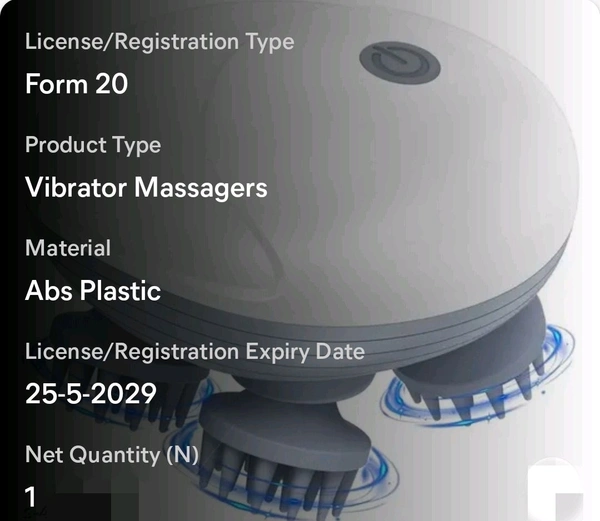 Jain Massager  Smart Scalp Body Massager  - White