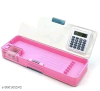 Jainz Stylish Calculator Geometry/ pencils boxx. - Pink Flamingo