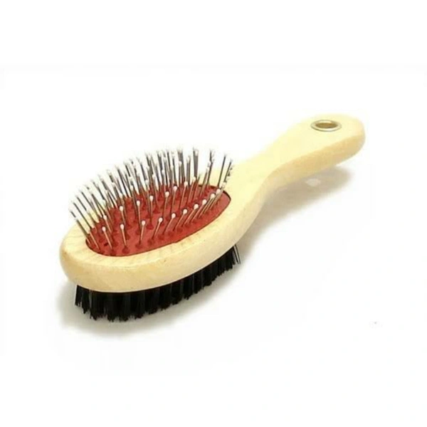 Dog Brush Pin And Soft Brush Small