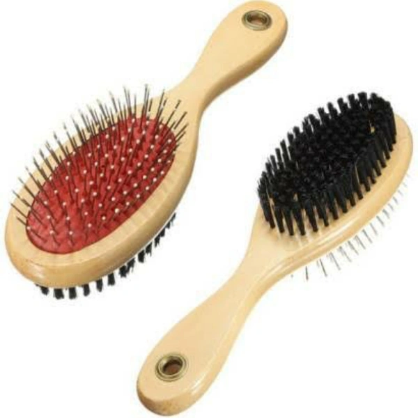 Dog Brush Pin And Soft Brush Small