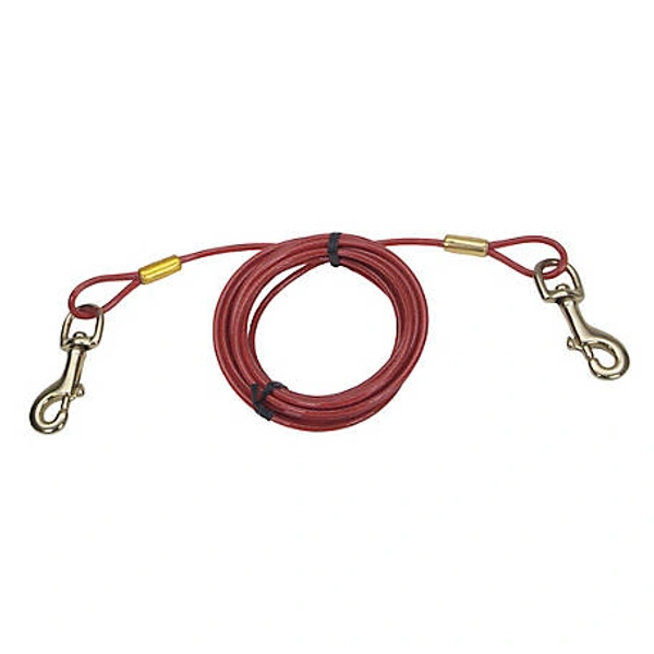 Dog Training Tie Out Cable 15ft Iron Leash