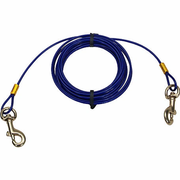 Dog Training Tie Out Cable 12ft Iron Leash