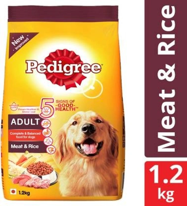 Pedigree Meat And Rice 1.2 Kg ( 15% discount)