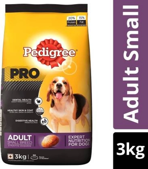 Pedigree adult small  3 kg ( 15% discount)