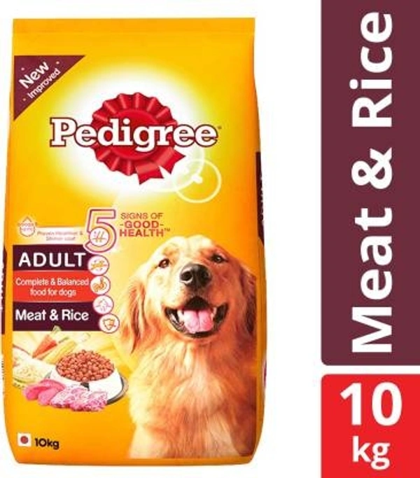 Pedigree meat and rice  10 kg ( 15% discount)