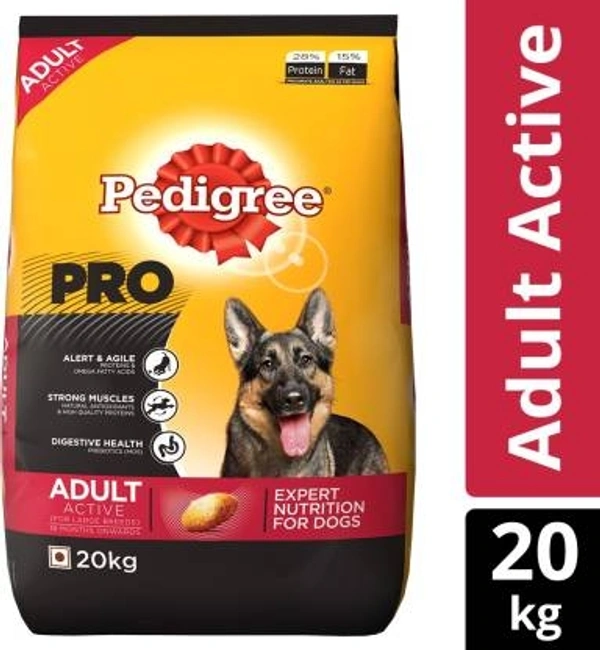  Pedigree Adult active 20 kg ( 15% discount)