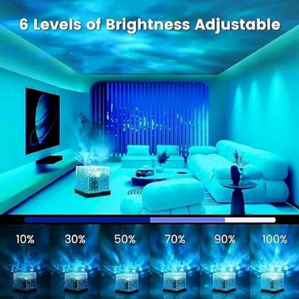 Ocean wave lamp - night light 3D water wave effect led light 16 colour