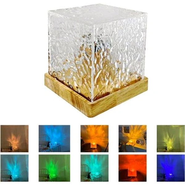Ocean wave lamp - night light 3D water wave effect led light 16 colour