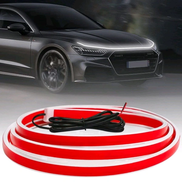 Car Hood Light | Car Hood Strip Light | Car Strip Hood Light | Car Strip Light | Car LED Strip Light | Car Bonnet Light | Bonnet Strip Light | Flexible Bonnet Strip Light | Car LED Hood Light | Car LED Strip Light | Car LED Bonnet Light White LED, 72 Inches, Start Flickering Function