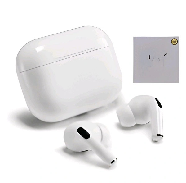 Airpod Pro with Case True Wireless Bluetooth Earphones with 3 Hours of Playtime & Compatible for all Smartphones (White)