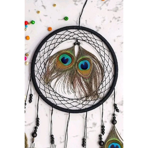 Dream Catchers - Wall Hanging Products for Home Decoration Bedroom Livingroom Balcony - Handmade Dreamcatcher for Positivity Vibes Feathers Wall Decoration Items for Kids Room (22L x 45H cm)