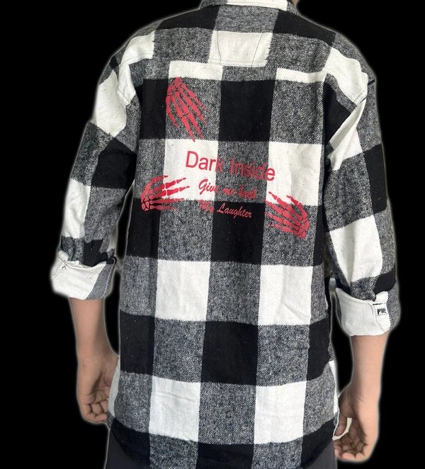 uLOOK Mens Highly Thicker Shirt Blanket Cloth Single Pocket Full Length Shirt  - Dorado, M, Pure Heavy Cotton