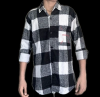 uLOOK Mens Highly Thicker Shirt Blanket Cloth Single Pocket Full Length Shirt  - Dorado, M, Pure Heavy Cotton