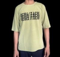 uLOOK Korean Design Printed T-shirts For Men Popcorn Print Easily Washable - Yellow Green, XL