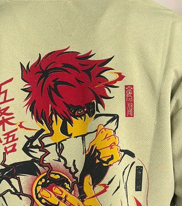 uLOOK Korean Design Printed T-shirts For Men Popcorn Print Easily Washable - Yellow Green, M