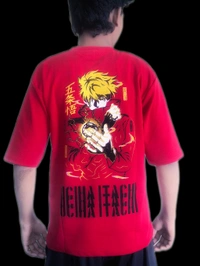 uLOOK Korean Design Printed T-shirts For Men Popcorn Print Easily Washable - Red, L