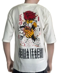 uLOOK Korean Design Printed T-shirts For Men Popcorn Print Easily Washable - White, Popcorn, M