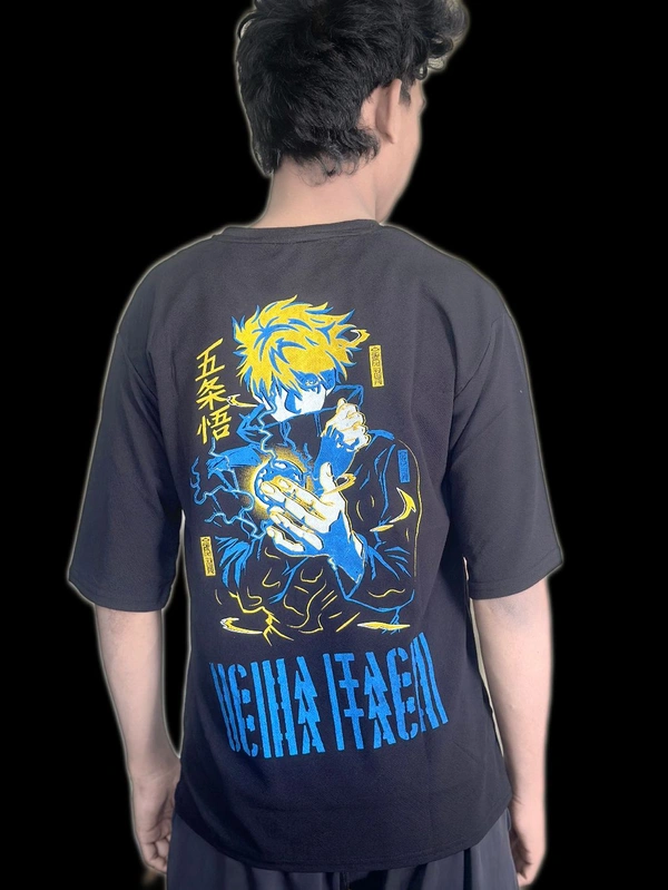 uLOOK Korean Design Printed T-shirts For Men Popcorn Print Easily Washable - Black, Popcorn, XL
