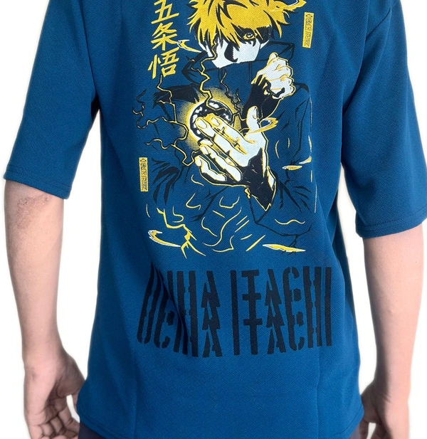 uLOOK Korean Design Printed T-shirts For Men Popcorn Print Easily Washable - teal, M, Popcorn
