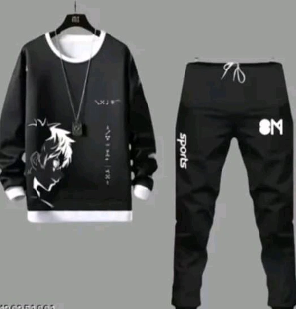 uLOOK Pant And Full Length Shirt Combo Offer White And Black Total Outfit Menswear - Black, M, Cotton