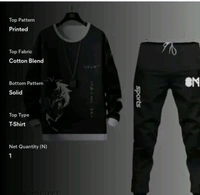 uLOOK Pant And Full Length Shirt Combo Offer White And Black Total Outfit Menswear - Black, L